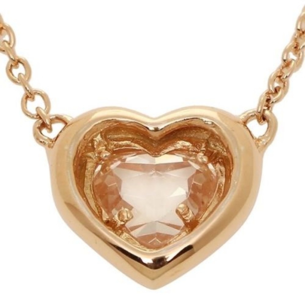 Coach F27135 Open Circle Heart Rose Gold Necklace - Picture 4 of 8